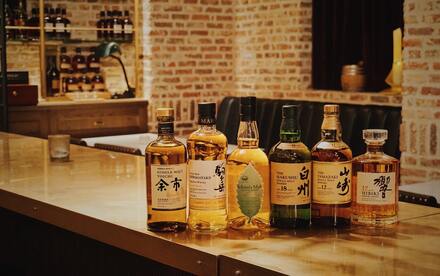 Japanese Whisky bottles